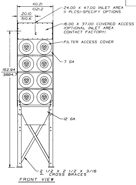 Image #457  DFT 4-16 front view, specification control drawing